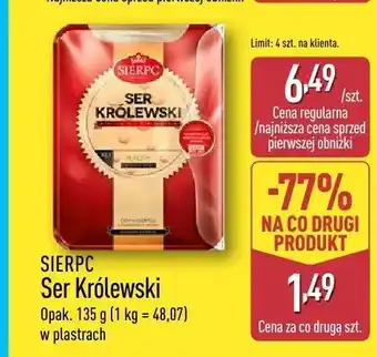 ALDI Ser Królewski w plastrach Sierpc oferta