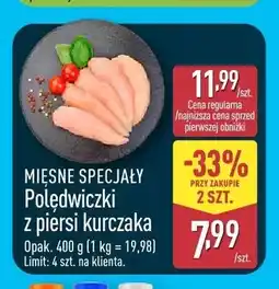 ALDI Polędwiczki z piersi kurczaka Mięsne Specjały oferta
