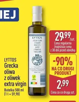 ALDI Grecka oliwa z oliwek extra virgin Lyttos oferta