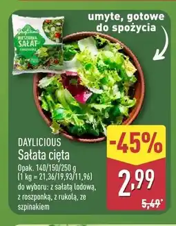 ALDI Sałata cięta z roszponką DAYLICIOUS oferta