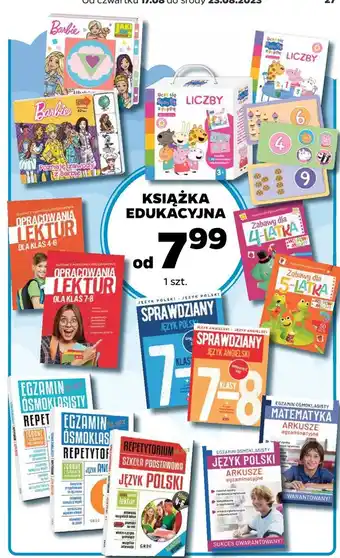 Biedronka Sprawdziany dla klasy 7-8 język angielski 1 SZT oferta