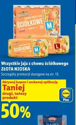 Lidl Złota Nioska Wszystkie jaja z chowu ściółkowego oferta