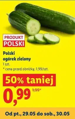 Lidl Polski ogórek zielony oferta