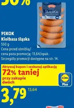 Lidl Pikok Kiełbasa śląska oferta
