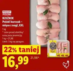 Lidl RZEŹNIK Polski kurczak - mięso z nogi, XXL oferta