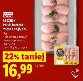 Lidl RZEŹNIK Polski kurczak - mięso z nogi, XXL oferta