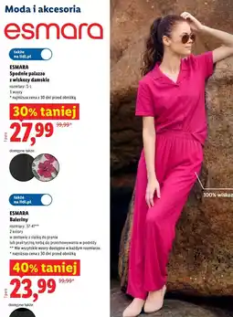 Lidl ESMARA Spodnie palazzo z wiskozy damskie oferta