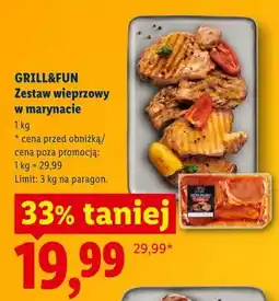 Lidl GRILL&FUN Zestaw wieprzowy w marynacie oferta