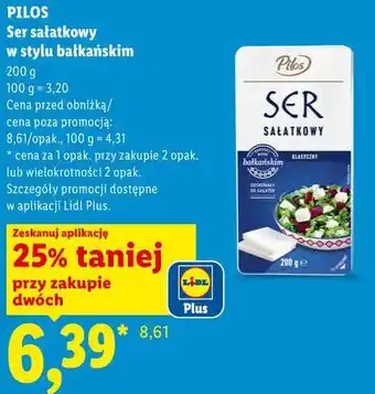 Lidl Pilos Ser sałatkowy w stylu bałkańskim oferta