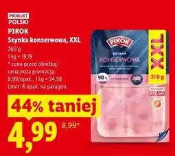 Lidl PIKOK Szynka konserwowa, XXL oferta