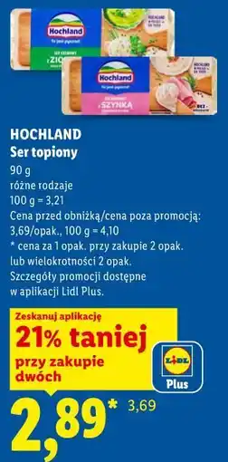 Lidl HOCHLAND Ser topiony oferta