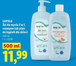 Lidl LUPILU Żel do mycia 2 w 1, szampon lub płyn do kąpieli dla dzieci oferta