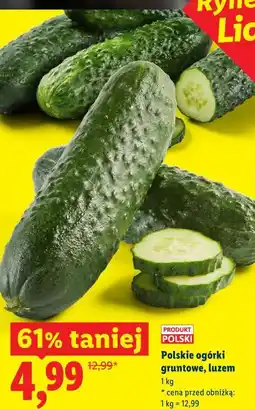 Lidl Ryneczek Lidla Polskie ogórki gruntowe, luzem oferta