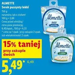 Lidl Almette Serek puszysty lekki oferta