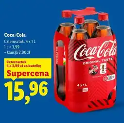 Lidl Coca-Cola Czterosztuk oferta