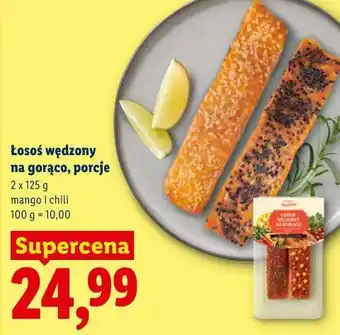 Lidl Łosoś wędzony na gorąco, porcje oferta