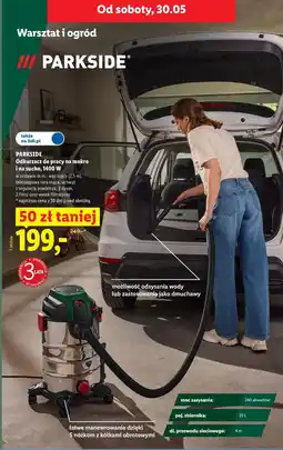 Lidl PARKSIDE Odkurzacz do pracy na mokro i na sucho, 1400 W oferta