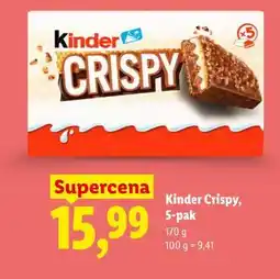 Lidl Kinder Crispy, 5-pak oferta