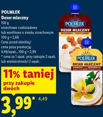 Lidl Polmlek Deser mleczny oferta