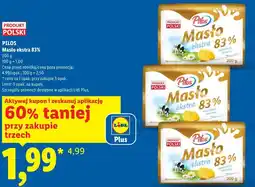 Lidl PILOS Masło ekstra 83% oferta