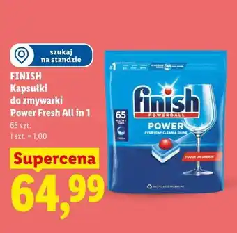 Lidl FINISH Kapsułki do zmywarki Power Fresh All in 1 oferta