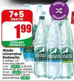 Dino Woda mineralna RODOWITA oferta