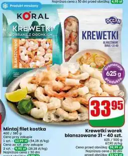 Dino Krewetki worek blanszowane 31-40 szt oferta