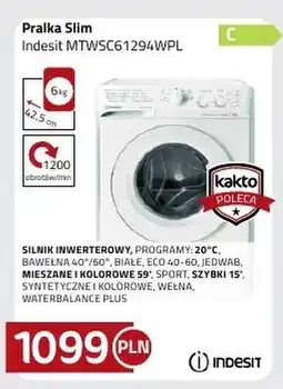 Kakto Pralka Indesit oferta