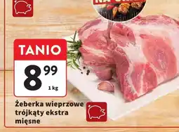 Intermarche Żeberka wieprzowe trójkąty ekstra mięsne oferta