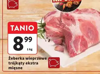 Intermarche Żeberka wieprzowe trójkąty ekstra mięsne oferta