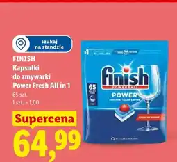 Lidl Kapsułki do zmywarki Power Fresh All in 1 Finish oferta