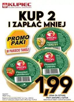 Kupiec Pasztet z papryką PROFI oferta