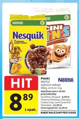 Intermarche Płatki Nestlé Nesquik oferta