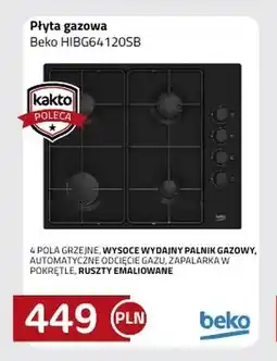 Kakto Płyta gazowa Beko oferta