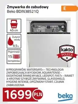 Kakto Zmywarka do zabudowy Beko oferta