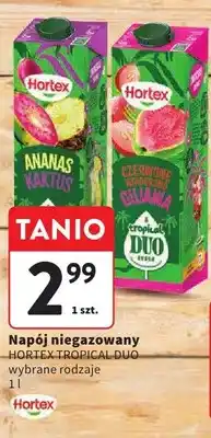 Intermarche Napój niegazowany Hortex Tropical Duo czerwone winogrono gujawa oferta