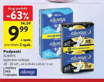 Intermarche Podpaski Always oferta