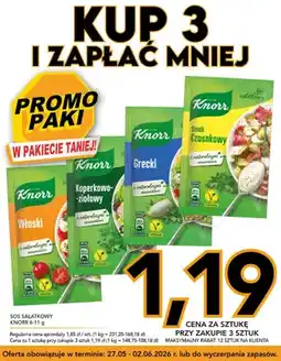 Kupiec Sos sałatkowy Knorr Smak Czosnkowy oferta