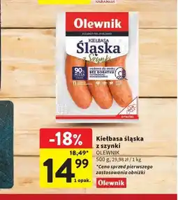 Intermarche Kiełbasa śląska z szynki OLEWNIK oferta