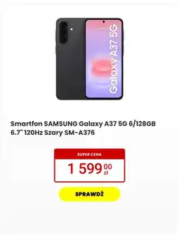 Media Expert Smartfon SAMSUNG Galaxy A37 5g 6/128GB 6.7 120Hz Szary SM-A376 oferta