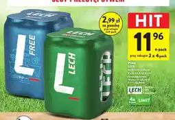 Intermarche Piwo bezalkoholowe Lech Free 4-pak oferta