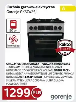 Kakto Kuchenka gazowo-elektryczna Gorenje oferta
