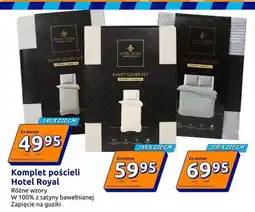 Action Komplet pościeli Hotel Royal 155x220cm 100% satyna bawełniana zapięcie na guziki oferta