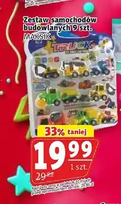 Prim Market Zestaw samochodów budowlanych 9szt. MAKSIK oferta