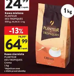 Intermarche Kawa ziarnista PLANTEUR DES TROPIQUES Crema oferta