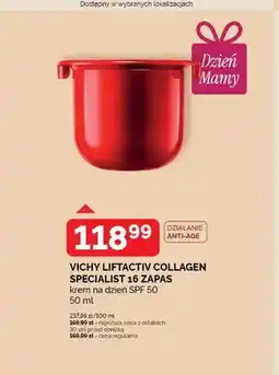 Ziko Dermo Krem na dzień SPF 50 VICHY LIFTACTIV COLLAGEN SPECIALIST 16 ZAPAS oferta