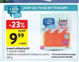 Intermarche Łosoś atlantycki Z JEZIOR I MÓRZ wędzony w plastrach solony na sucho oferta