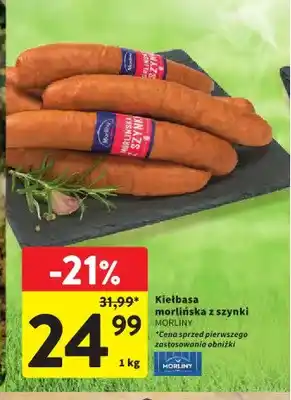 Intermarche Kiełbasa morlińska z szynki MORLINY oferta