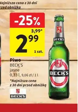 Intermarche Piwo Beck's jasne oferta