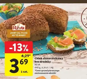 Intermarche Chleb słonecznikowy bez drożdży Reva oferta